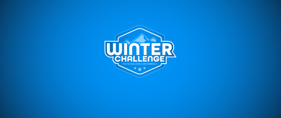 Photo de logo de challenge d'hiver dynamique