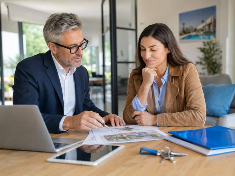 un conseiller immobilier explique à une nouvelle recrue la délégation de carte T