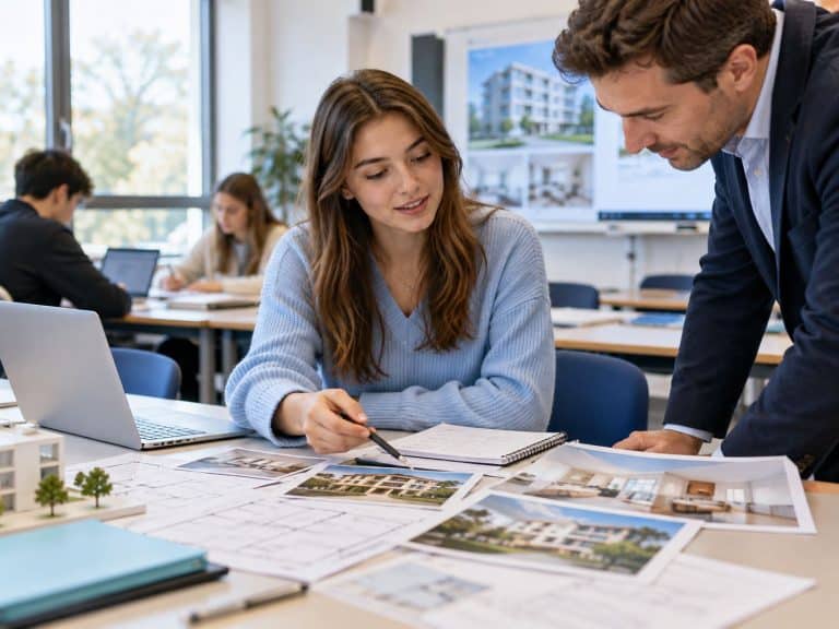 collaboration sur un projet immobilier en bts